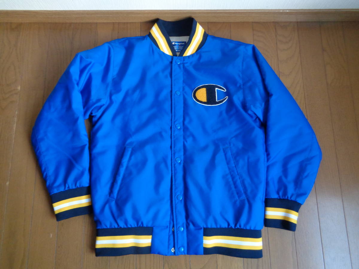極上 美品 限定 Champion チャンピオン デカロゴ レタード スタジャン 