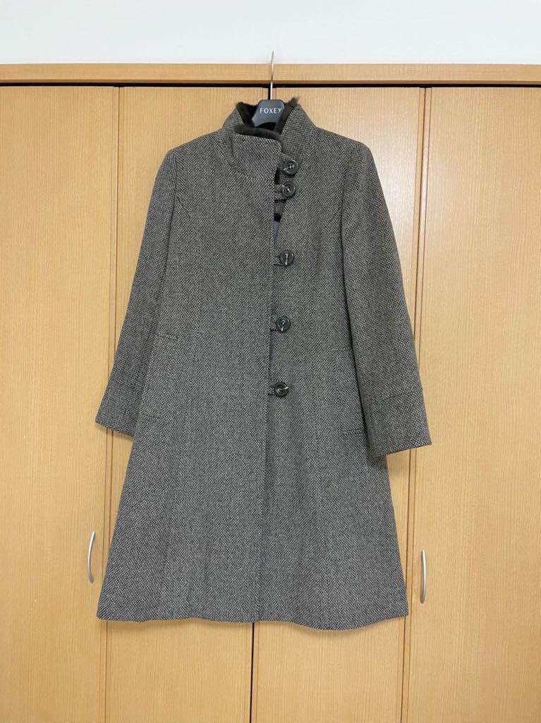 レリアン ファー付カシミヤ100%コート レリアン プラスハウス カシミヤ
