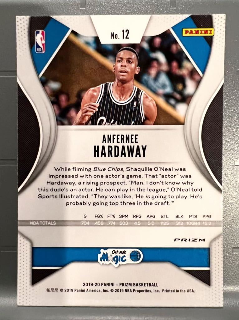 超絶レア Red Wave Prizm 19 Panini Prizm Anfernee Hardaway ペニー