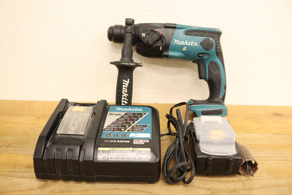  1000円 makita マキタ LED付き HR162D 14.4V 16mm 充電式ハンマドリル 本体 バッテリー 充電器付 穴あけ 穿孔 ジャンク(本体)｜売買されたオークション情報、yahooの商品情報をアーカイブ公開 - オーク ハンマドリル