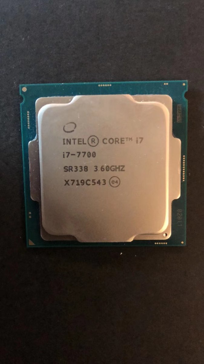 CPU インテル Intel Core I7-7700 プロセッサー 中古 動作未確認