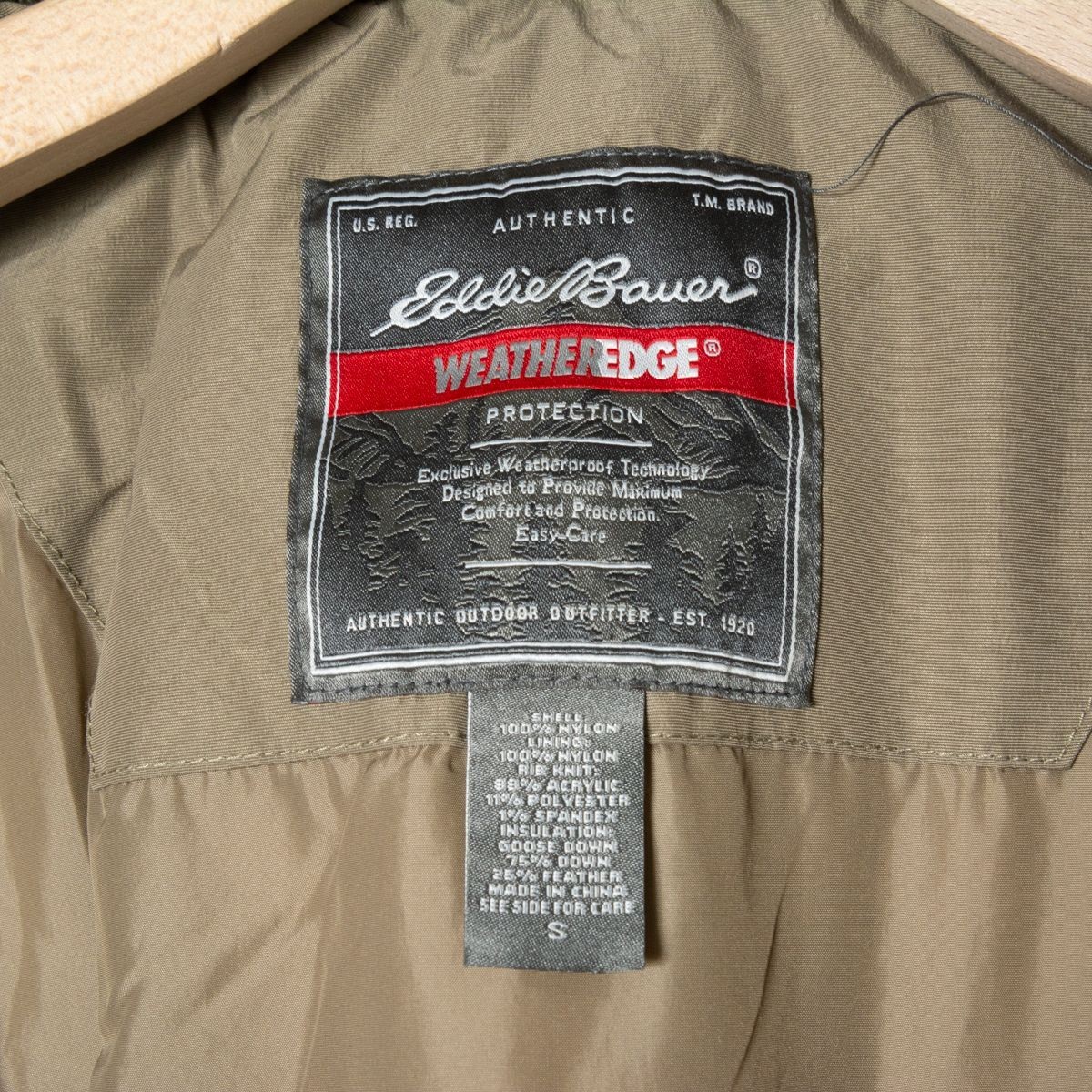 Edie Bauer エディバウアー ダウンコート ベージュ S ナイロン フェザー ブラウン WEATHEREDGE アウトドア 3i10e020 Eddie Bauer ベージュ 80年代 （エディー・バウアー）公式オンライン通販サイト-LIGHT サイズ:記載なし