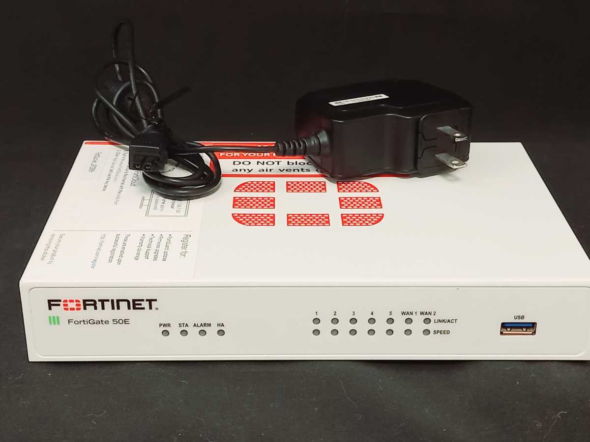 赤字超特価，本物保証 R04K412 FORTINET/UTM FG-50E 補償付き ライセンス：2023/8/28 FW：v6.2.11 初期化済/FortiGate-50E(ルーター)｜売買されたオークション情報、yahooの商品情報をアーカイブ公開 - オークファン ルーター