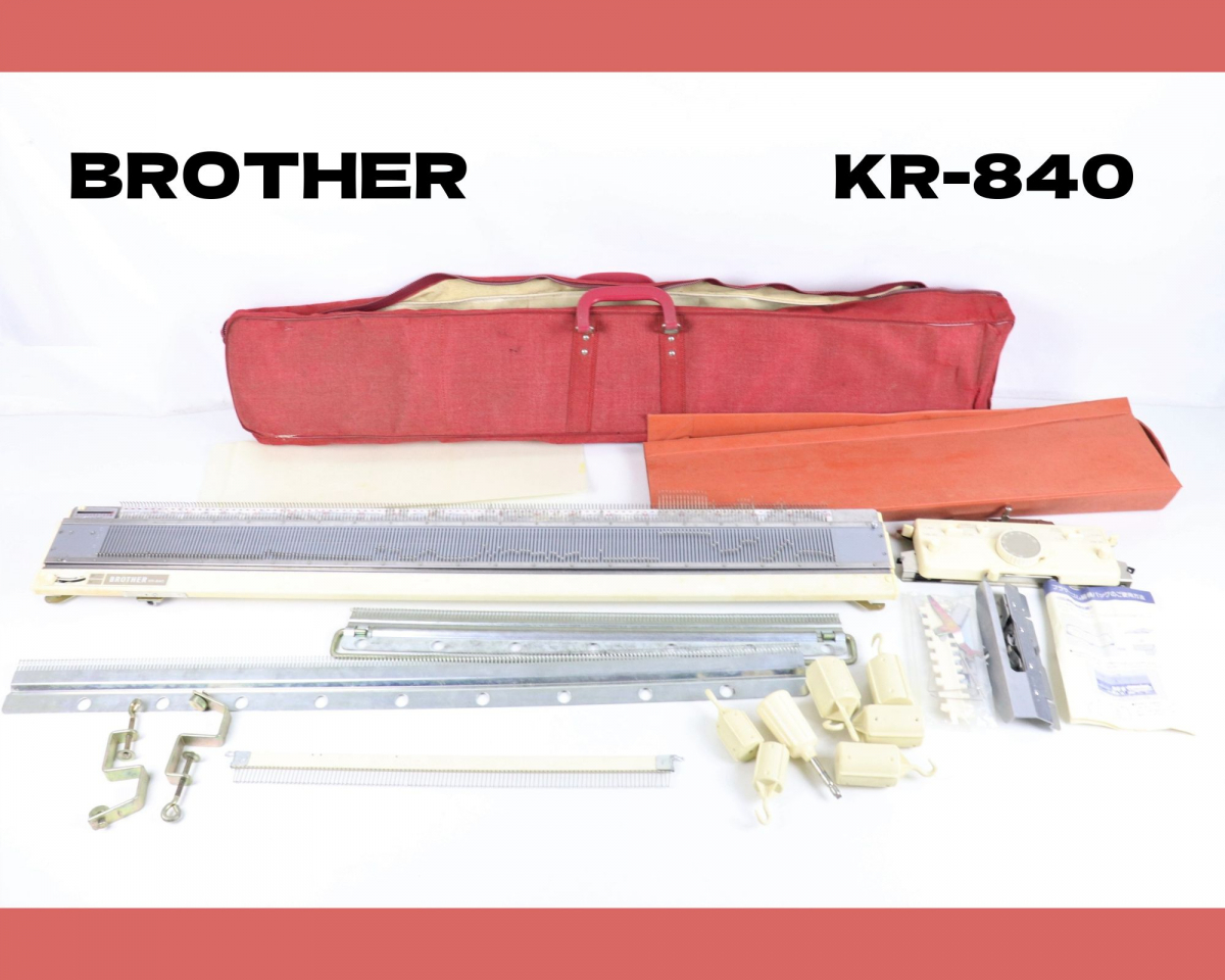 BROTHER KR-840 ブラザー 編み機 ホワイトカラー ハンドクラフト  