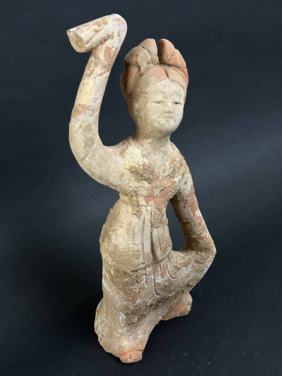 古美術 婦人俑 中国美術 -加彩(唐)の中古品・新品・未使用品