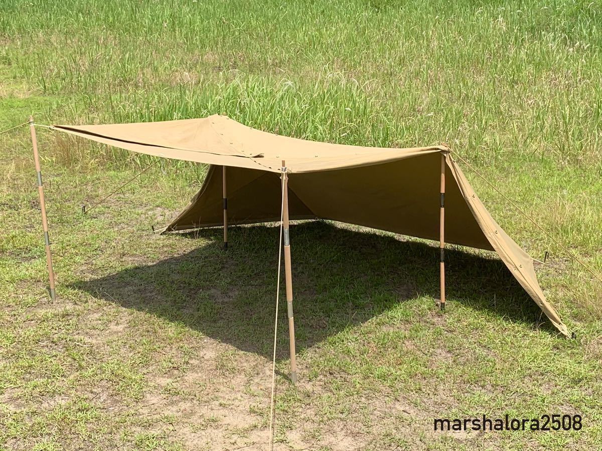 希少 フランス軍幕 パップテント 1枚 used 希少 フランス軍幕