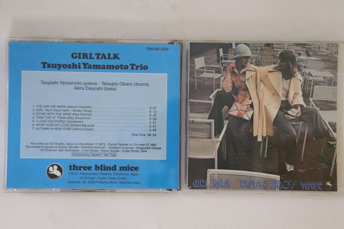 独CD 山本剛 Girl Talk TBMCD2559 THREE BLIND MICE /00110 GIRL TALK