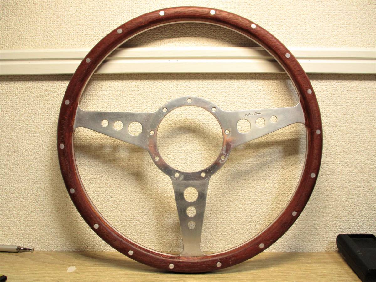 【格安，人気SALE】 Moto-Lita モトリタ ウッド ステアリング ハンドル 直径約35.5cm / クラシックミニ mini モーリス オースチン(ステアリング、ハンドル本体)｜売買されたオークション情報、yahooの商品情報をアーカ ミニ用
