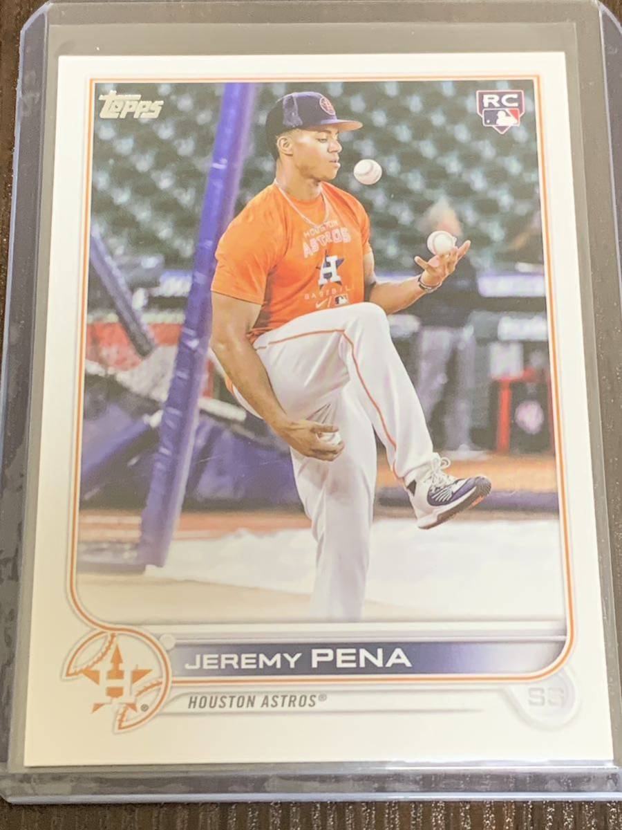 Jeremy Pena 2022 Topps Baseball Update Photo Variation SP Juggling