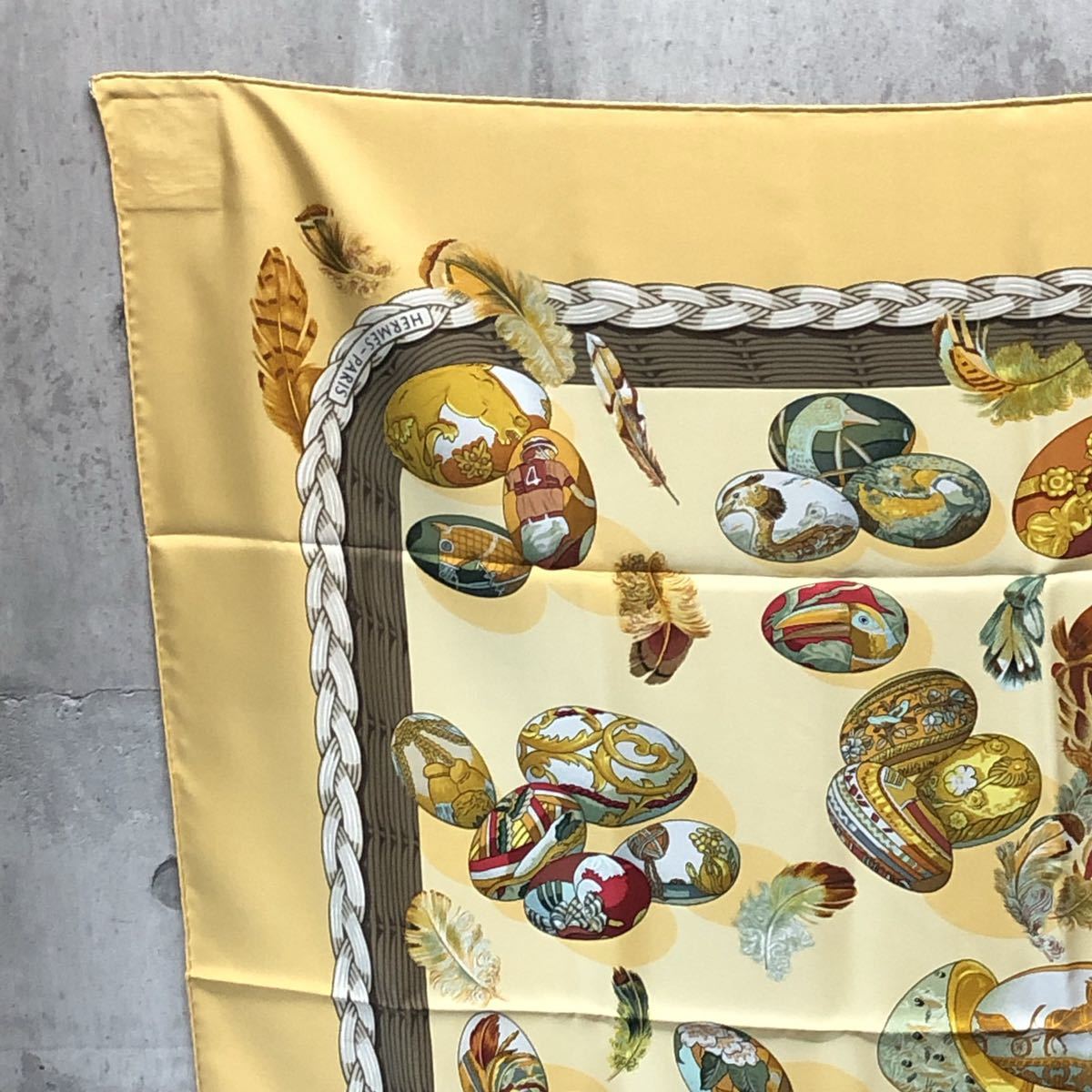 エルメス カレジェアン140 ショール 魔法の杖傘 ブルージーン カシミヤ 
