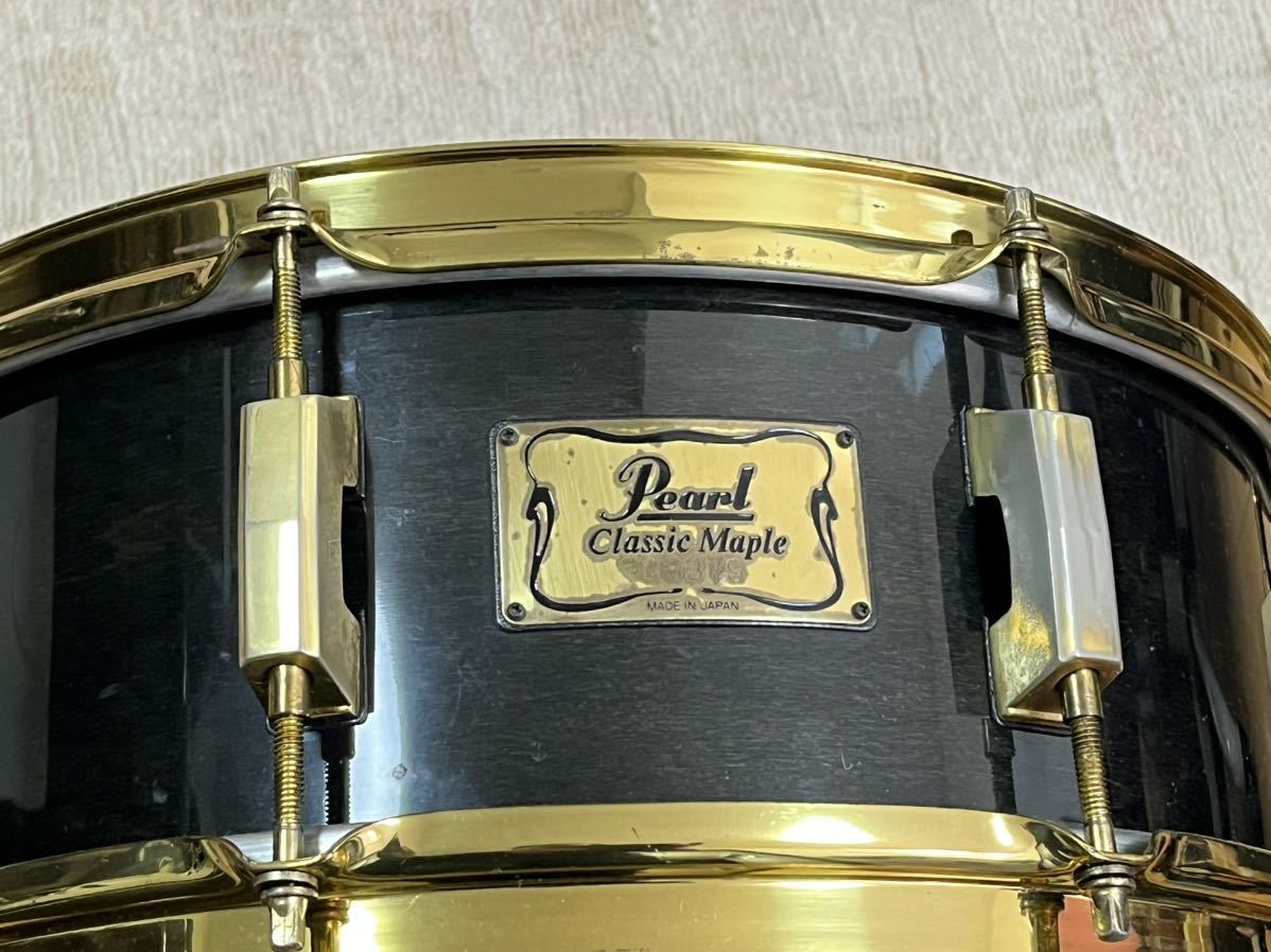 Pearl Classic Maple スネアドラム 木目 16cm USED] Pearl CLASSIC