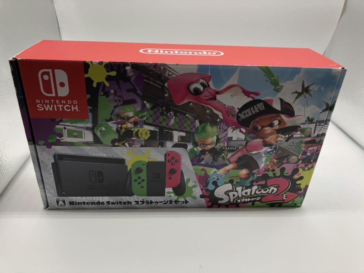 送料無料，新作登場 箱付き Nintendo Switch スプラトゥーン2 セット 任天堂 ニンテンドー スイッチ(ニンテンドースイッチ本体)｜売買されたオークション情報、yahooの商品情報をアーカイブ公開 - オークファン ニンテンドースイッチ本体
