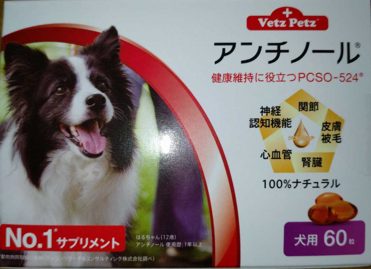 新品未開封犬用 アンチノールプラス 60粒(1箱) - サプリメント