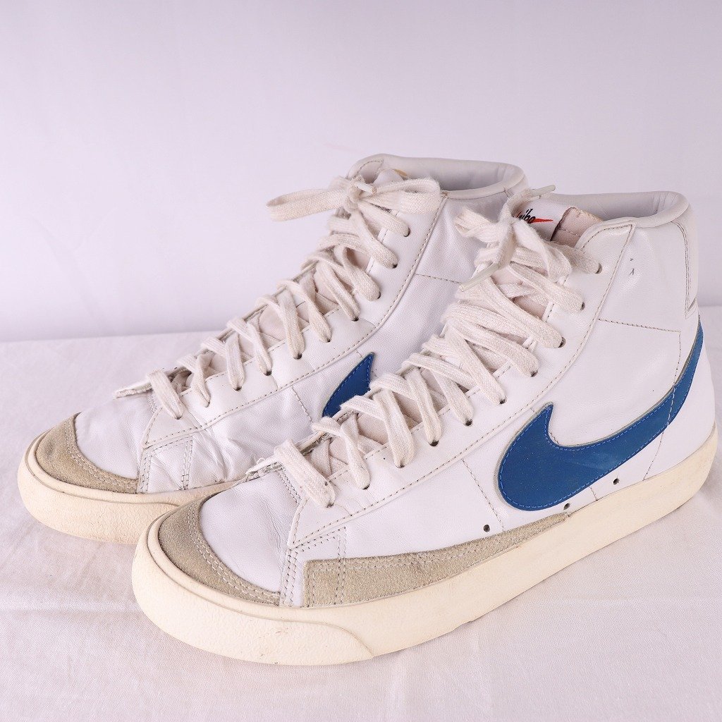 人気SALE，正規品 BLAZER MID 77 VNTG 26.5cm/NIKE ブレザーミッド ナイキ 古着 白 ホワイト 青 グレー メンズ スニーカー xx7107(26.5cm)｜売買されたオークション情報、yahooの商品情報をアーカイブ公開 - オークファン 26.5cm