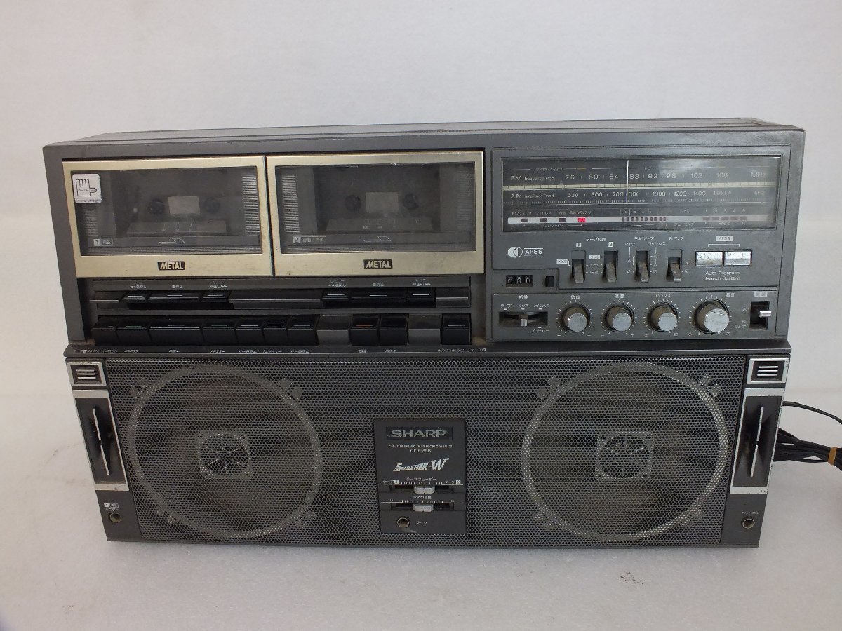 SHARP シャープ ラジカセ GF-818SB ラジオOK テープ不調
