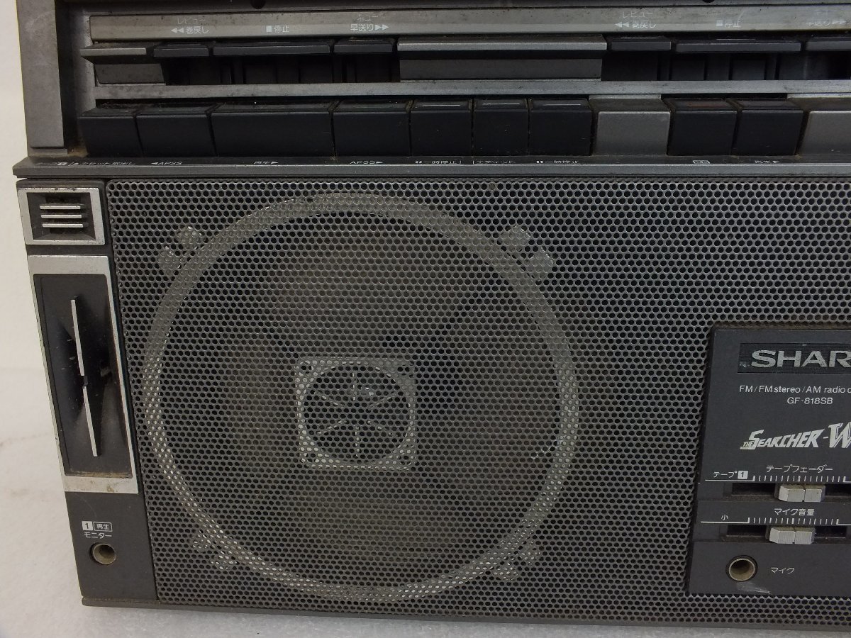 SHARP シャープ ラジカセ GF-818SB ラジオOK テープ不調