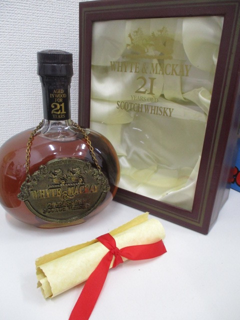 WHYTE&MACKAY ホワイトマッカイ 21年 古酒 未開栓 】古酒 ホワイト