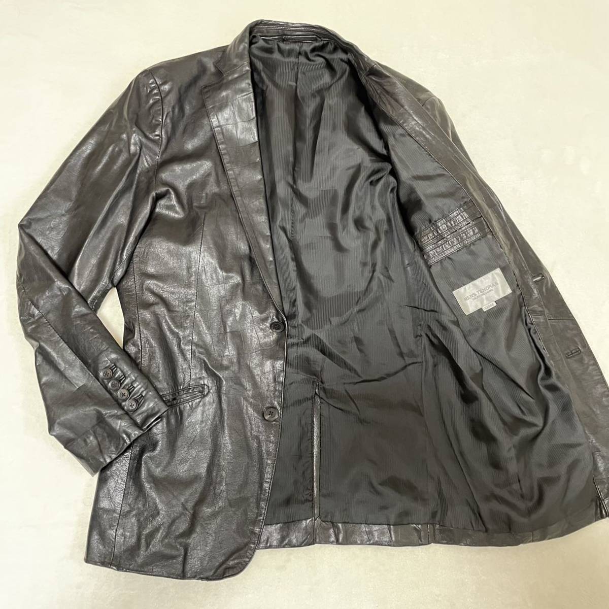 TENORAS ティノラス MEN'S TENORAS 子羊革 ラム レザー コート M