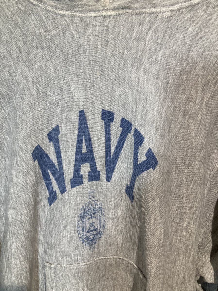 USA製トリコタグ染込NAVY XLビンテージミリタリーリバースウィーブ