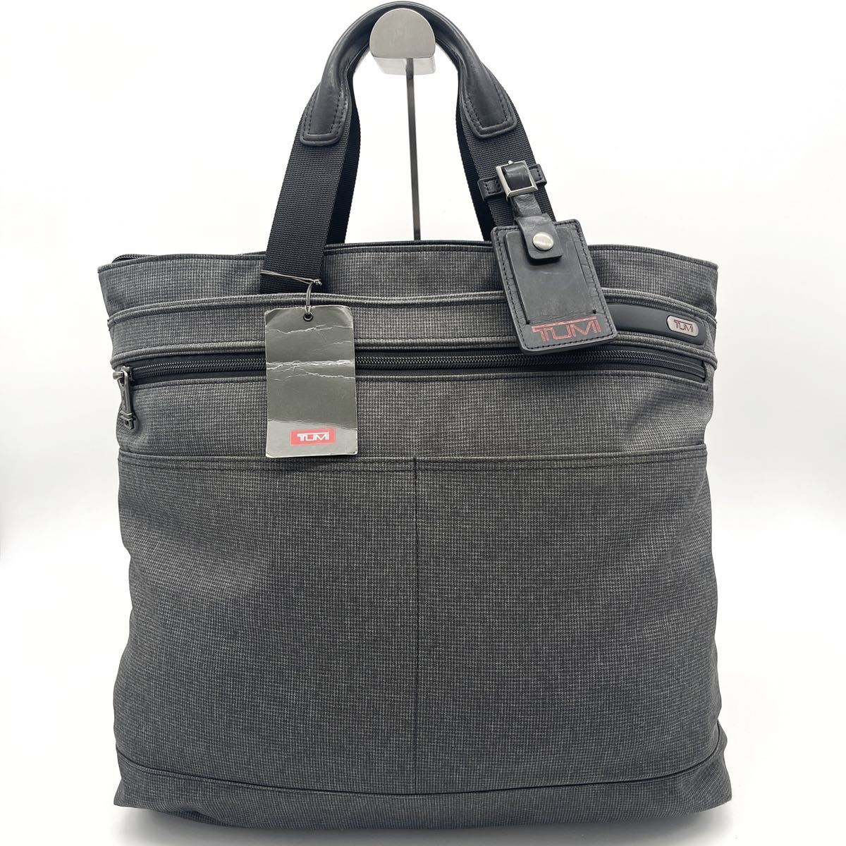 1円 タグ付き トゥミ TUMI トート ショルダー ビジネス バッグ 千鳥格 