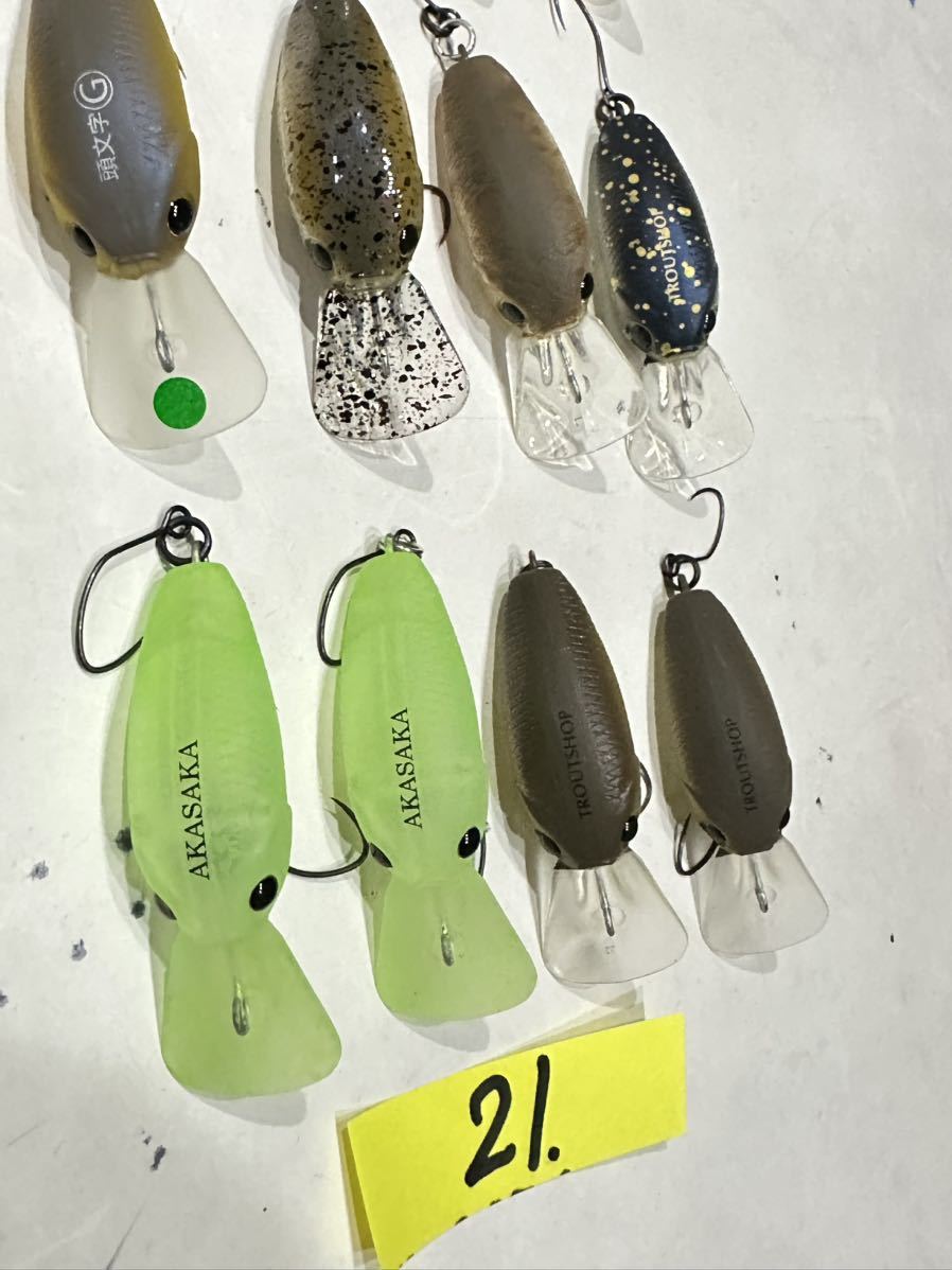 21・1円スタート☆最落なし☆ラッキークラフト ディープクラピー，SFT Lucky Craft DEEP CRA-K PEA オリカラ多数13個セット SFT LUCKY CRAFTラッキークラフトディープクラ・ピー 全19色ラッキークラフト (LUCKY ラッキークラフト(LUCKY