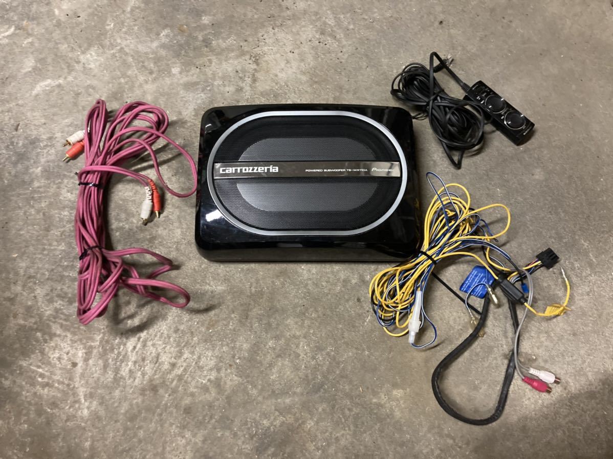 TS-WX110A カロッツェリア パワードサブウーハー RCAケーブル付き