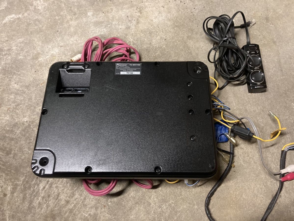 TS-WX110A カロッツェリア パワードサブウーハー RCAケーブル付き