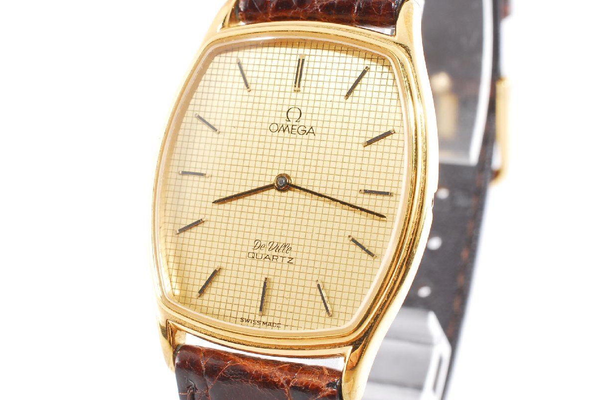 オメガ デビル スクエア OMEGA ゴールド ウォッチ メンズ VILLE 