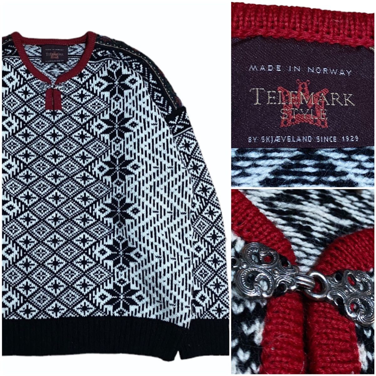 ノルウェー製 STYLE TELEMARK BY SKJAEVELAND ノルディック柄 90s vintage ウール総柄カーディガンの通販はau Telemark - ユニーク 1970&frasl;80年代テレマークのヴィンテージ手彫り壁掛け時計 ダーレオブノルウェー デッドストック ニットカーディガン