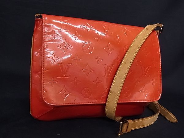 大人気，本物保証 1円LOUIS VUITTON ルイヴィトン M91094 モノグラム ヴェルニ トンプソンストリート ショルダーバッグ 肩掛けかばん レッド系 AE9313セU(ショルダーバッグ)｜売買されたオークション情報、yahooの商品 かばん、バッグ