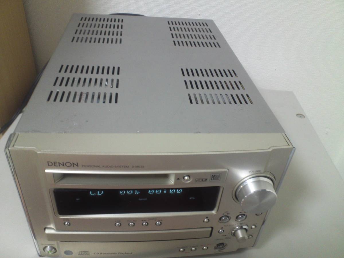 ☆DENON☆デノン CD MD コンポ D-ME33 動作品中古品
