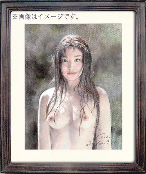 石川吾郎本人の出品です！　版画　裸婦像　パステル美少女画 　避暑地の木漏れ日