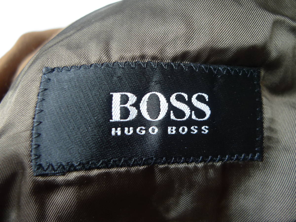 高級 HUGO BOSS ヒューゴボス ポーランド製 黒タグ 上質 ヴァージン