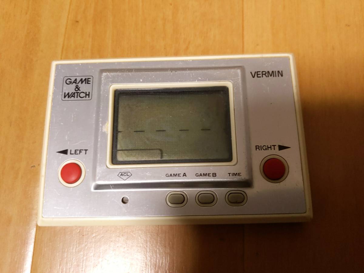任天堂 GAME&WATCH ゲームウォッチ バーミン VERMIN 動作確認済み テレビゲーム