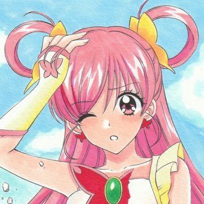手描きイラスト yesプリキュア5 キュアドリーム 巨人化戦闘シーン から