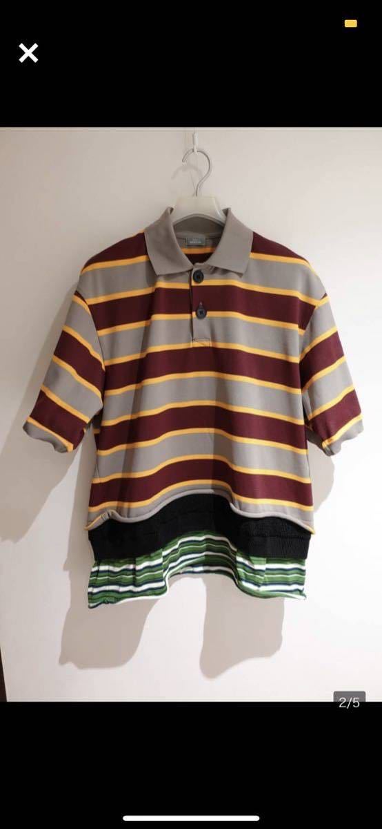 kolor beacon 21SS ドッキングボーダーポロシャツ kolor BEACON カラービーコン ドッキングポロシャツ 21SS UNITED