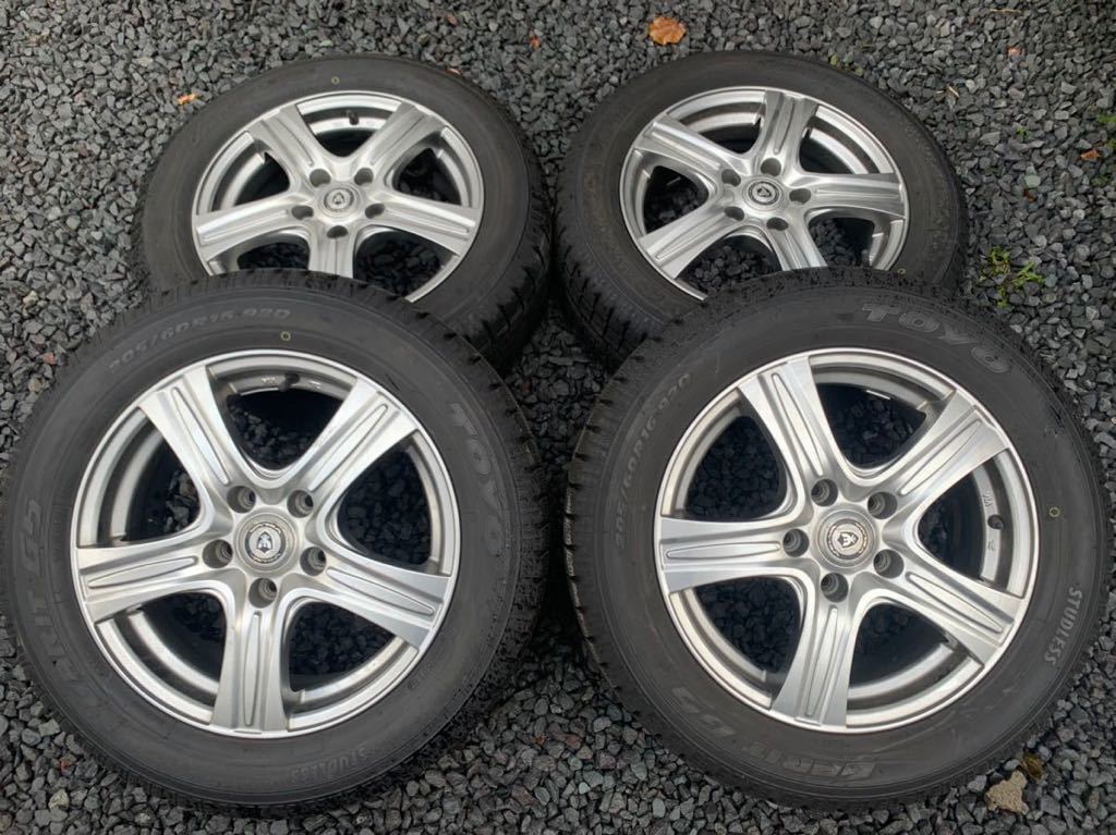 バリ溝 スタッドレス アルミホイール4本セット TOYO GARIT G5 205