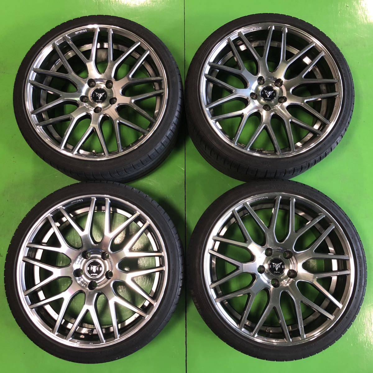 NA582 中古 WORK RYVER ワーク レイバー ホイール 19×8.5J +38 19×9.5J