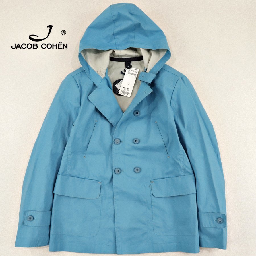 【人気，お買い得】 定価￥66 150- タグ付き イタリア製 JACOB COHEN ヤコブコーエン ストレッチコットン ダブルブレスト フーテッドジャケット 50 L(Lサイズ)｜売買されたオークション情報、yahooの商品情報をアーカ Lサイズ