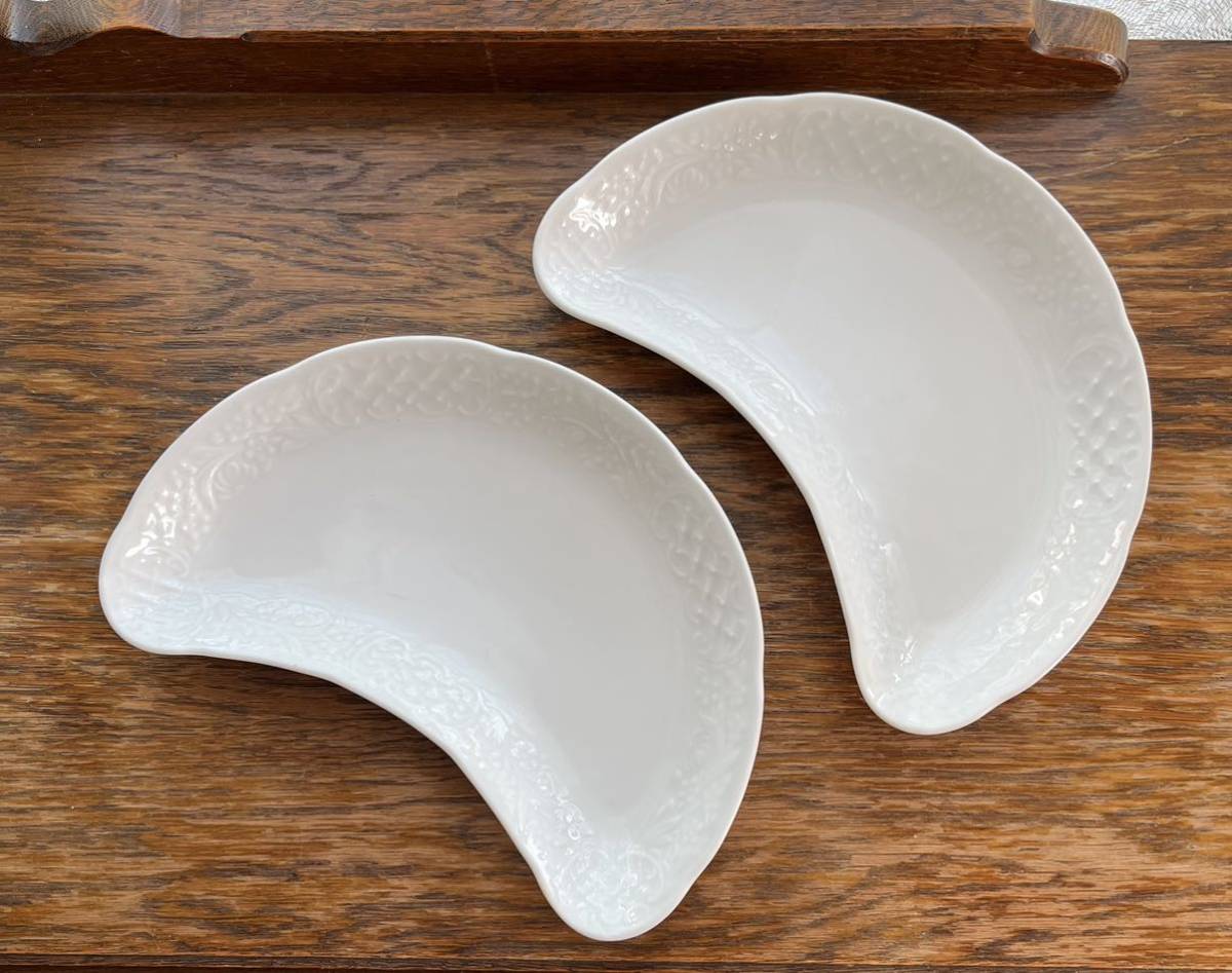 新品、未使用　イタリア　ラ・ポルチェラーナ・ビアンカ　プレート　2枚　(全6枚) 新品、未使用 イタリア ラ・ポルチェラーナ・ビアンカ プレート 2枚