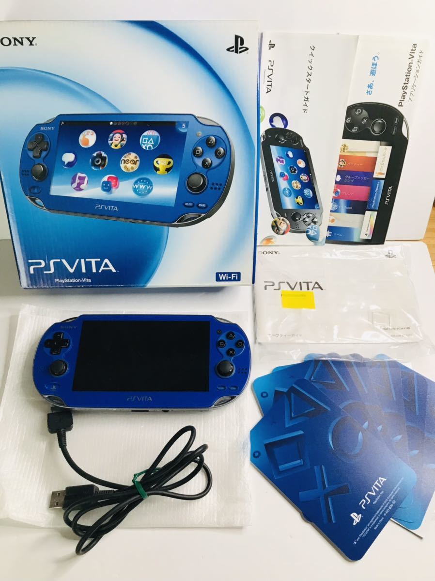  SONY PlayStationVITA PCH1000 サファイアブルー極 PS Vita(PS Vita本体)｜売買されたオークション情報、yahooの商品情報をアーカイブ公開 - オークファン PS Vita本体