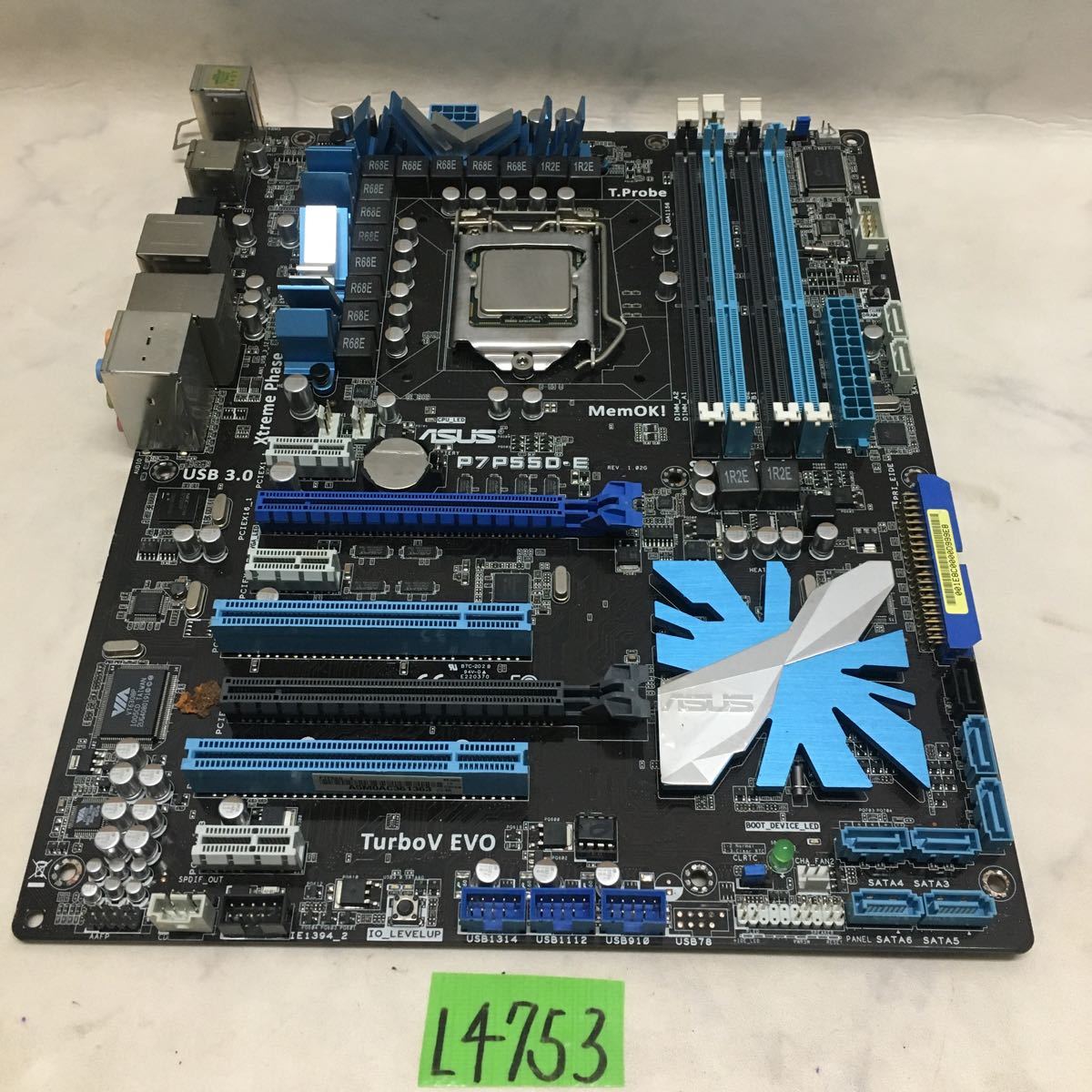 L4753) マザーボード ASUS P7P55D-E + Intel Core i7 860