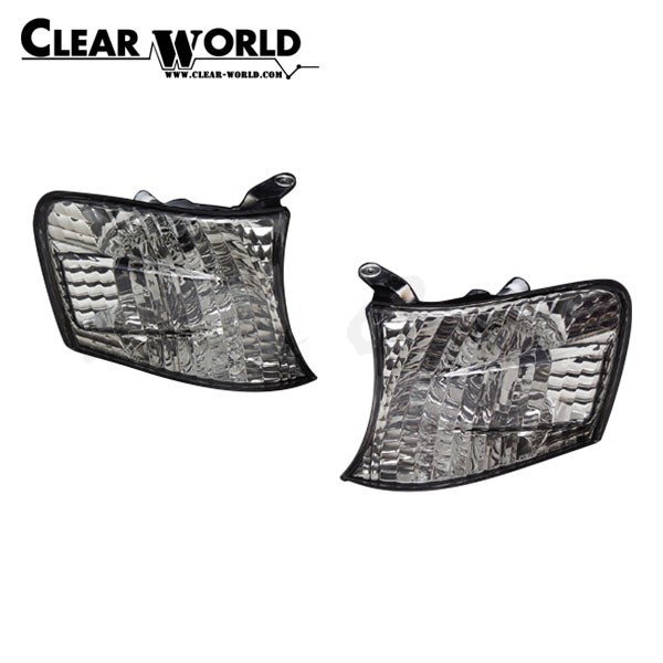 クリアワールド クリスタルコーナーウインカーランプ スモークレンズ チェイサー GX100 JZX100 1996/09～2001/06