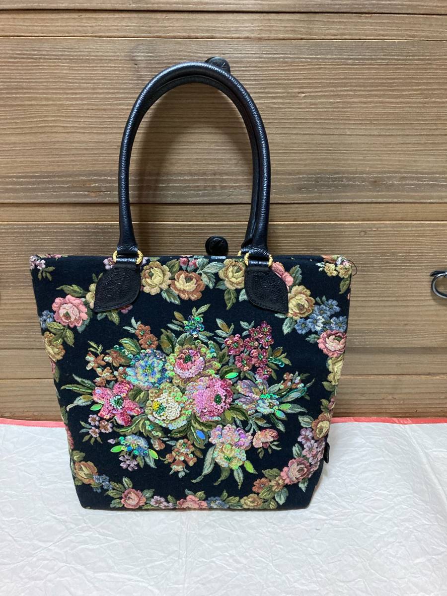 Bee! Think シンクビー トートバッグ スパンコール ハンドバッグ 美品 