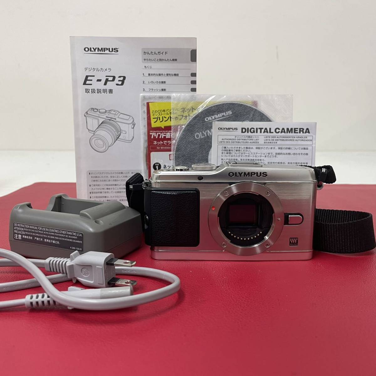★A OLYMPUS PEN E-P3 ボディ ミラーレス一眼 バッテリー 充電機 付属品 シャッター、フラッシュOK オリンパス E-P3 PEN OLYMPUS 価格比較 BODY レンズ付き