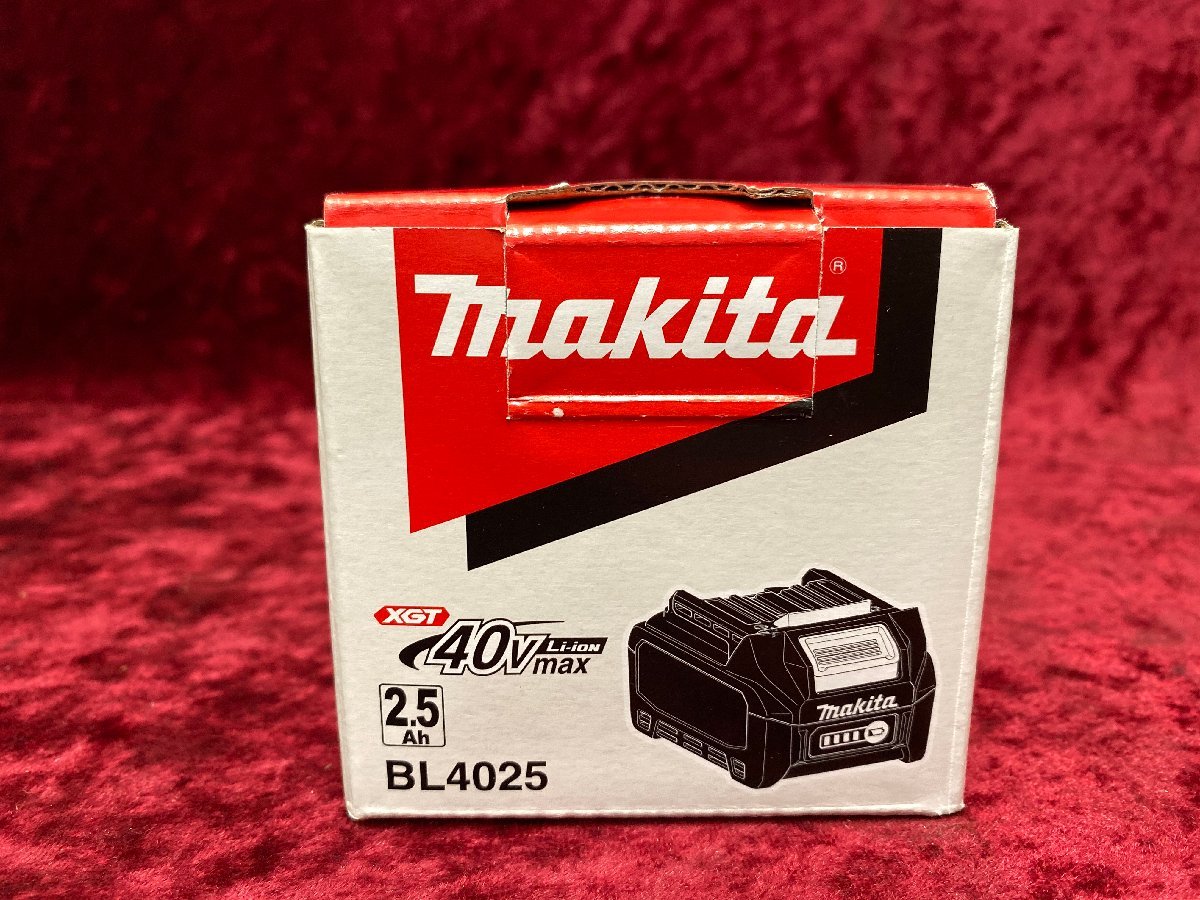 KOF【開封確認のみ未使用、店頭併売品】makita BL4025 40Vmax/2.5Ah リチウムイオンバッテリ (2)【019-221118-SH-02-KOF】 マキタ 9135レタパ リチウム MUC009GD3 充電式チェンソー ガイド