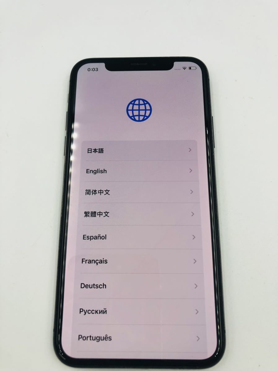 激安人気 10SD204 iPhone X テン 256GB 初期化済み ブラック 通電OK
