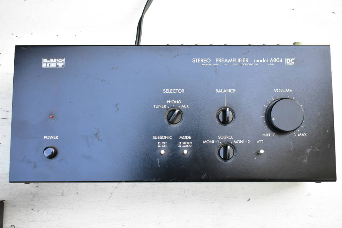 LUXKIT A804 specifications LUXKIT ⁄ LUXMAN