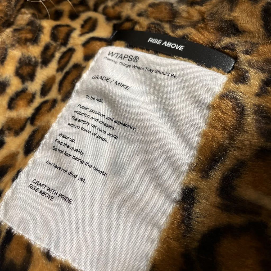 100円〜☆Wtaps ダブルタップス 10AW レオパード柄 N-3B カーキ 100円〜☆Wtaps ダブルタップス 10AW レオパード柄 N-3B カーキ