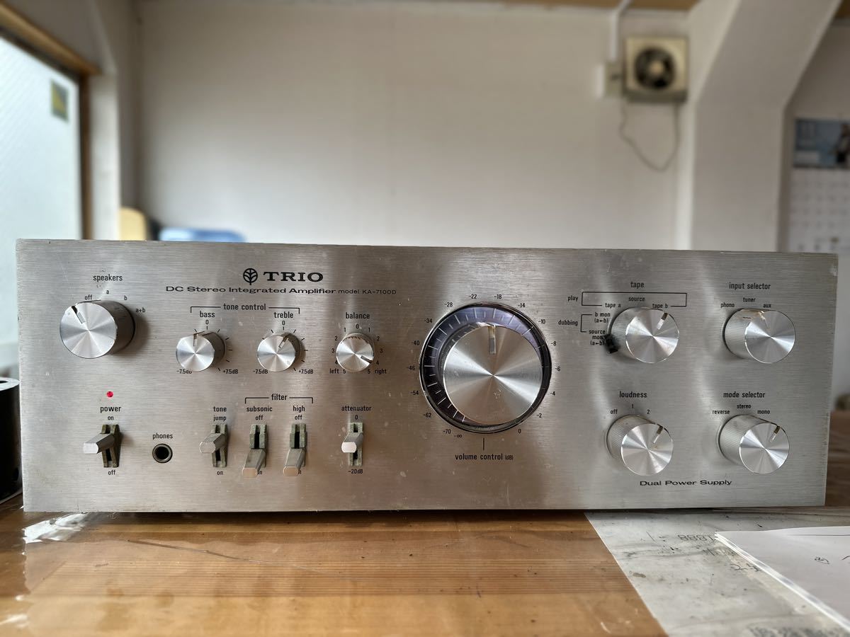 TRIO トリオ プリメインアンプ KA－7100D ステレオインテグレーテッド
